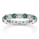 2.00ctw Emerald and Diamond Eternity Band Ring in 14k White Gold