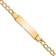 10k Yellow Gold Curb Link ID Bracelet