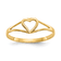 14K Yellow Gold Heart Baby Ring