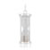 Diamond Rhodium Over Sterling Silver Hourglass Sand Timer Pendant