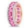 Pink Sapphire and Diamond 14K Rose Gold Ring 6.47ctw