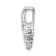 Rhodium Over 14K White Gold Lab Grown Diamond SI1/SI2, G H I, Small Leaf
Chain Slide 0.25ctw