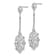 Rhodium Over 14k White Gold Diamond-Cut Filigree Dangle Earrings