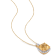 4ct Citrine And 0.10ctw Diamond 10k Yellow Gold Pendant With Chain