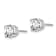 Rhodium Over 14K Gold Certified Lab Grown Diamond 1 1/2ct. VS/SI GH+,
Screw Back Earrings