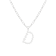 Letter D Initial Cultured Freshwater Pearl Rhodium Over Sterling Silver
Pendant With  18" Chain