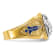10K Two-tone Yellow and White Gold Men's Enameled and Diamond Blue Lodge
Masonic Ring 0.15ctw