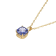 Blue And White Cubic Zirconia 18k Yellow Gold Over Silver December
Birthstone Pendant 6.72ctw