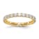 14K Yellow Gold Lab Grown Diamond SI1/SI2, G H I, Eternity Band