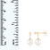 White Cultured Freshwater Pearl 14k Yellow Gold Earrings 8-8.5mm
