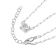 White Cubic Zirconia Rhodium Over Sterling Silver Paperclip Necklace 4.0ctw