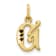 10k Yellow Gold initial G Charm