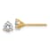 14K Yellow Gold 1/2ct. 4.0mm Round J-K Color Moissanite Earrings