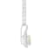 7mm Round Opal 1/7 ctw Diamond Rhodium Over Sterling Silver Halo Pendant
with Chain