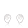 8-8½mm White Cultured Freshwater Pearl and Cubic Zirconia Rhodium Over
Sterling Silver Earrings