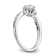 Rhodium Over 14K White Gold Lab Grown Diamond VS/SI GH, 3-Stone Complete
Engagement Ring 0.617ctw