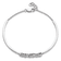 Rhodium Over 14k White Gold Diamond Bangle Bracelet