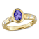 Tanzanite and Diamond 10K Yellow Gold Ring 0.97ctw