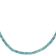 Turquoise Heshi Bead Necklace In Sterling Silver