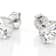 Timeless Lab-Grown Diamond Solitaire Stud Earrings 3ctw In 10K White Gold