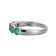 Green Cubic Zirconia Platinum Over Sterling Silver Ring 1.98ctw