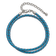 Blue Leather 14" with 2" Extension Choker or Wrap Bracelet
