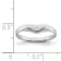 Rhodium Over Sterling Silver Polished Elongated Heart Children's Ring