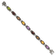 Sterling Silver Oxidized Amethyst/Citrine/Garnet/Peridot/Smoky Quartz Bracelet