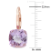 9.80ctw Rose de France Amethyst 14k Rose Gold Earrings