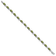 Rhodium Over 14k White Gold Floral Diamond and Peridot Bracelet