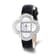 Ladies Charles Hubert Stainless Black Leather Band 36x36mm Watch