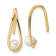 14K Yellow Gold Freshwater Cultured Pearl Teardrop Dangle Earrings
