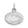 Rhodium Over Sterling Silver LogoArt Penn State University Extra Small Pendant