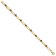 Sterling Silver Gold-tone 5mm 4.05ctw Garnet Paperclip Chain Bracelet