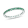 0.66ctw Emerald Eternity Band Ring in 14k White Gold
