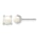 Sterling Silver With E-Coating 5mm Freshwater Cultured Pearl Post Earrings
