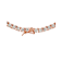 CZ Tennis Necklace In 18K Rose Gold Over Sterling Silver