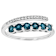 London Blue Topaz And Zircon Bypass Ring In Sterling Silver