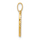 14k Yellow Gold Polished Cubic Zirconia Heart Pendant