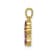 14k Yellow Gold and Rhodium Over 14k Yellow Gold Ruby and Diamond Cross Pendant