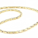 Cardano Chain And Bracelet Set In 18K Gold Over Bronze