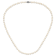 Rhodium Over Sterling Silver 5-6mm White Freshwater Cultured Pearl Necklace