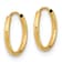 14K Yellow Gold Endless Hoop Earrings