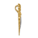 14k Two-tone Gold Brushed Diamond-Cut Mermaid Chain Slide Pendant