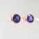 Tanzanite Round 18K Rose Gold Over Sterling Silver 8MM Studs Earrings,
4.46 ctw