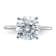 Rhodium Over 14K White Gold 3 ct. D E F Pure Light Round Moissanite
Solitaire Ring