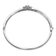 Rhodium Over 14K White Gold Lab Grown Diamond Swirl Bangle 0.992ctw