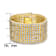 CZ Mesh Link Bracelet In 14K Gold Over Brass