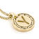 Cardano Initial Y Pendant Necklace In 18K Gold Over Bronze