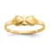 14K Yellow Gold Heart Baby Ring